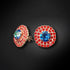 Auskarai "Andrea (Bermuda Blue)" su Swarovski™ kristalais